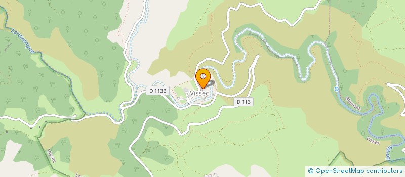 localisation de l'entreprise HOTEL-RESTAURANT LE CAUSSE DE BLANDAS  VISSEC