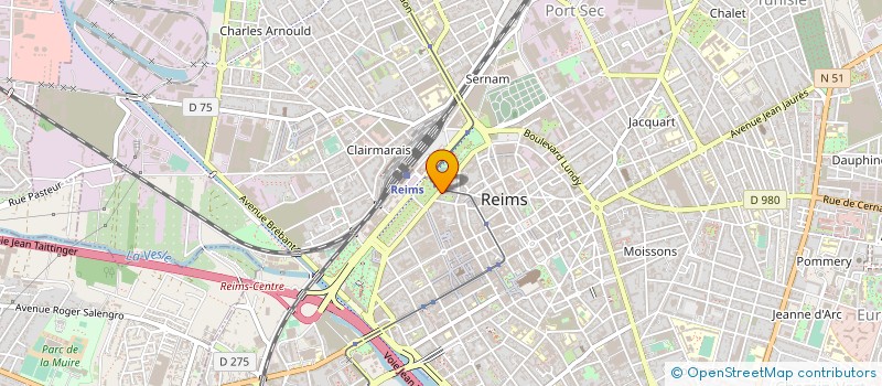 localisation de l'entreprise HOTEL RESTAURANT LE FOCH  REIMS