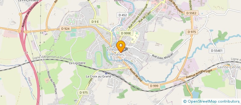 localisation de l'entreprise HOTEL RESTAURANT LE FRUITIER  VILLEDIEU-LES-POELES-ROUFFIGNY