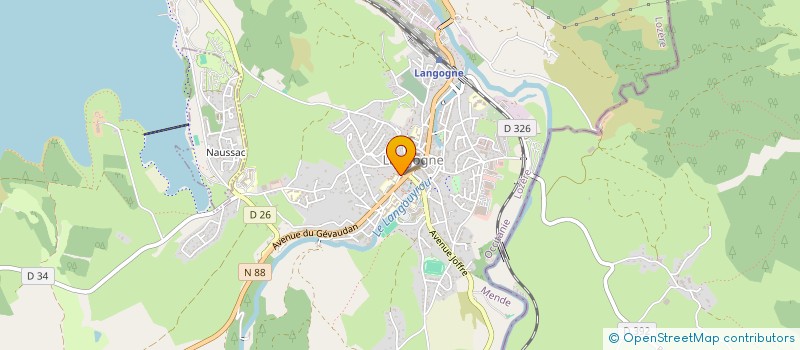 localisation de l'entreprise HOTEL RESTAURANT LE GRILL DU GAILLARD  LANGOGNE