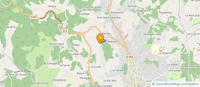 localisation de l'entreprise HOTEL RESTAURANT LE MEYSSET à SARLAT-LA-CANEDA