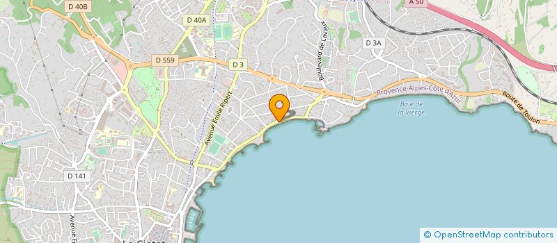 localisation de l'entreprise HOTEL RESTAURANT LE MIRAMAR à LA CIOTAT