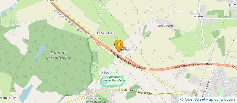 localisation de l'entreprise HOTEL RESTAURANT LE RELAIS DE BEAULIEU à PONTCHATEAU