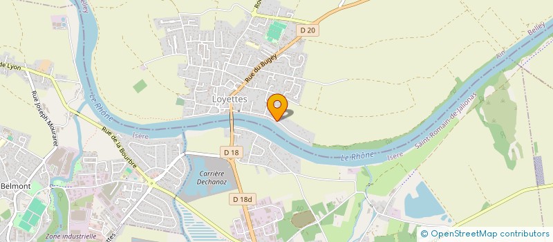 localisation de l'entreprise HOTEL RESTAURANT LE SABLON  LOYETTES