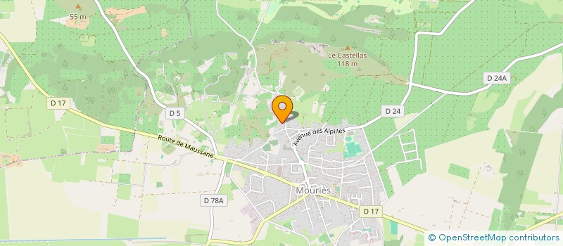 localisation de l'entreprise HOTEL RESTAURANT LE VALLON DE GAYET  MOURIES