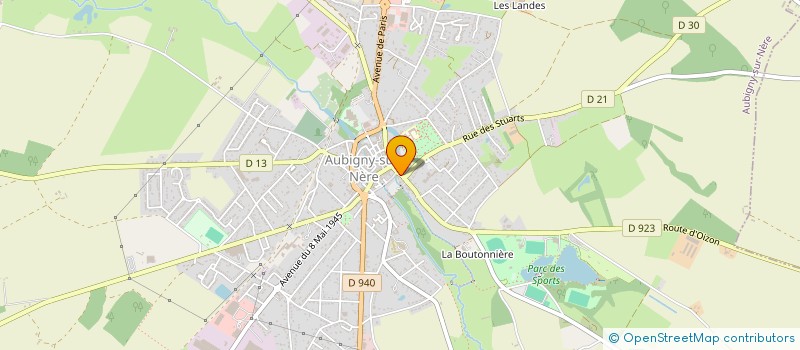 localisation de l'entreprise HOTEL RESTAURANT LES CHARMILLES  AUBIGNY-SUR-NERE