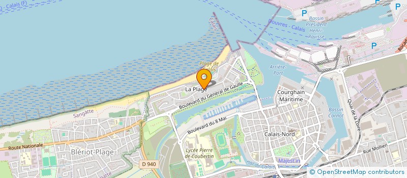 localisation de l'entreprise HOTEL RESTAURANT PACARY CALAIS SA  CALAIS