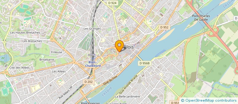 localisation de l'entreprise HOTEL RESTAURANT RELAIS BLEUS DE BLOIS à BLOIS
