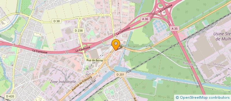 localisation de l'entreprise HOTEL RESTAURANT RELAIS BLEUS MULHOUSE  ILLZACH