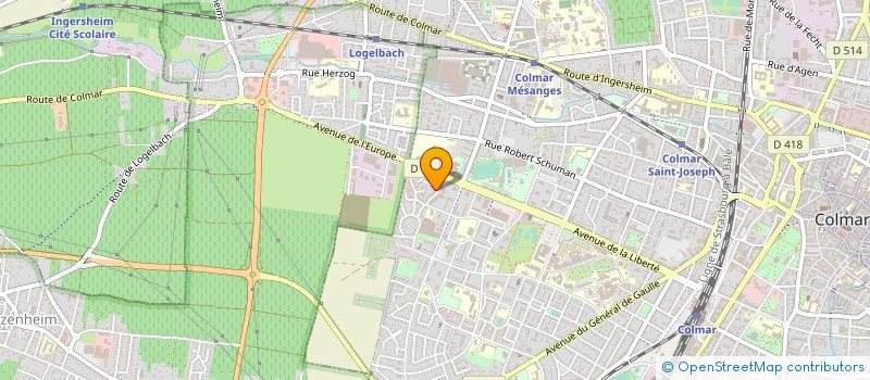 localisation de l'entreprise HOTEL RESTAURANT SCHNEIDER LE PANORAMA  COLMAR