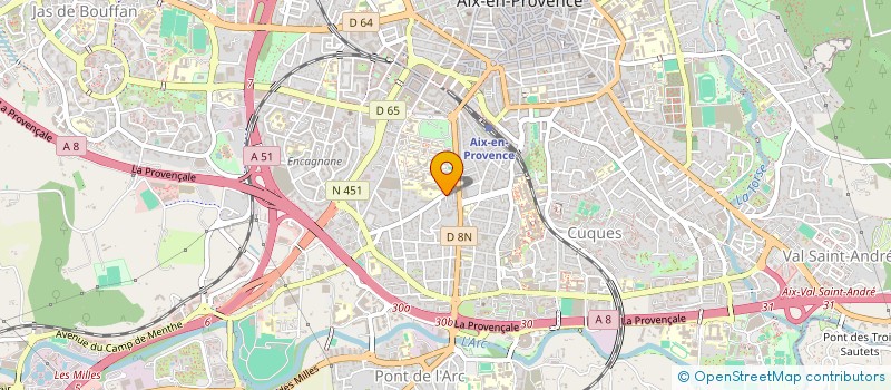 localisation de l'entreprise HOTEL RIVIERA à AIX-EN-PROVENCE