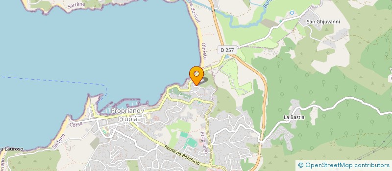 localisation de l'entreprise HOTEL ROC E MARE à PROPRIANO