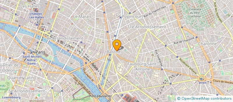 localisation de l'entreprise HOTEL ROYAL BASTILLE  PARIS