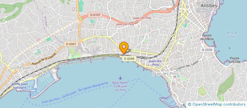 localisation de l'entreprise HOTEL SABRINA à ANTIBES