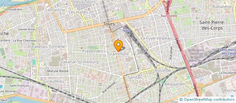 localisation de l'entreprise HOTEL SAINT JEAN  TOURS