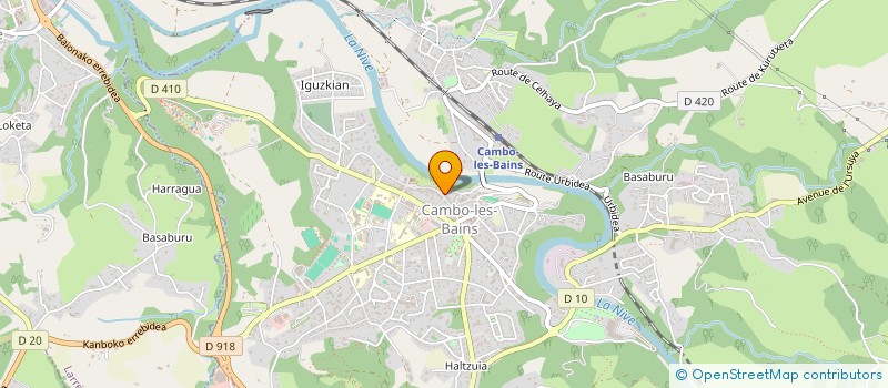 localisation de l'entreprise HOTEL SAINT LAURENT à CAMBO-LES-BAINS