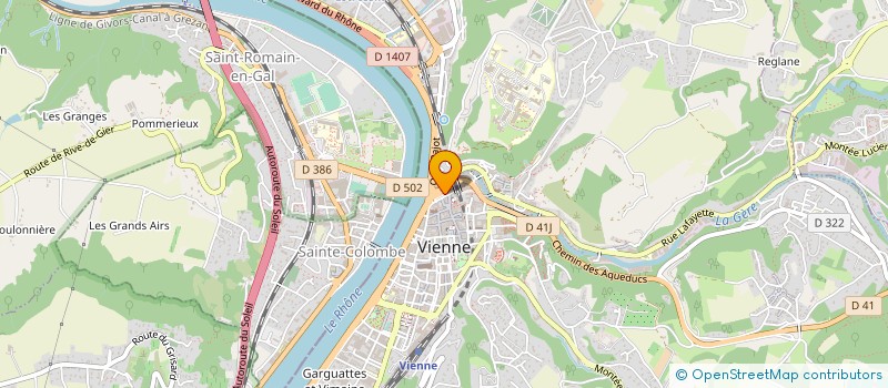 localisation de l'entreprise HOTEL SAINT-LOUIS à VIENNE