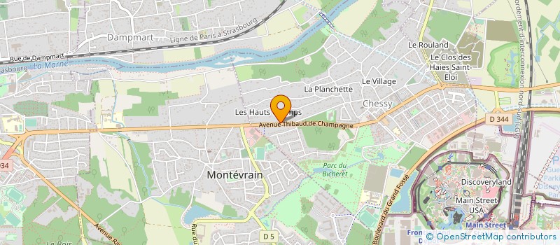 localisation de l'entreprise HOTEL SANTA FE ASSOCIES SNC à CHESSY