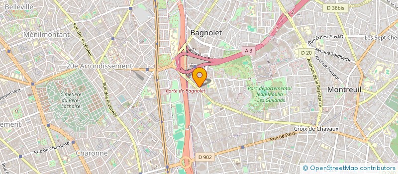 localisation de l'entreprise HOTEL SERVICE PLUS HOLDING à BAGNOLET
