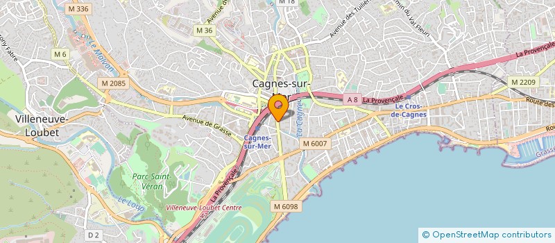 localisation de l'entreprise HOTEL SPLENDID à CAGNES-SUR-MER