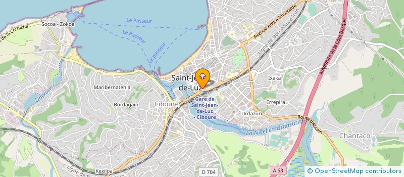 localisation de l'entreprise HOTEL ST JACQUES à SAINT-JEAN-DE-LUZ