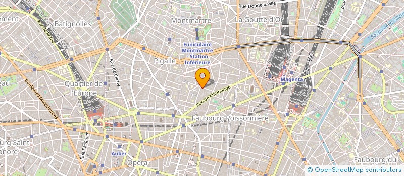 localisation de l'entreprise HOTEL SYLVIA à PARIS 9