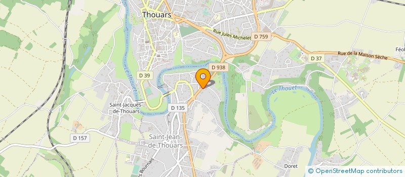 localisation de l'entreprise HOTEL TALENCIA  THOUARS