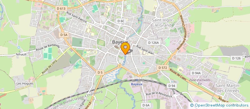 localisation de l'entreprise HOTEL TARDIF à BAYEUX