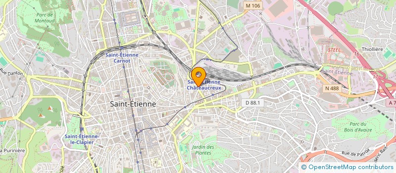 localisation de l'entreprise HOTEL TERMINUS DU FOREZ  SAINT-ETIENNE