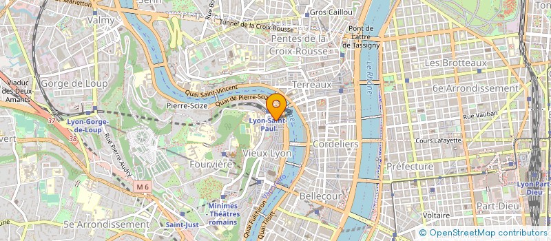 localisation de l'entreprise HOTEL TERMINUS SAINT PAUL à LYON