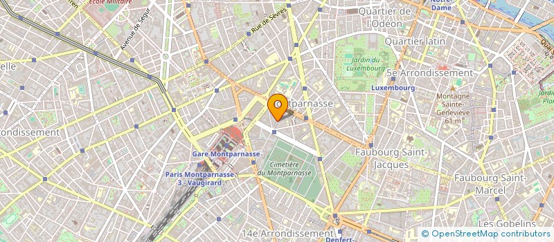 localisation de l'entreprise HOTEL UNIC MONTPARNASSE  PARIS