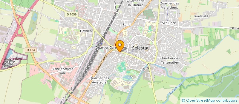 localisation de l'entreprise HOTEL VAILLANT & SPA  SELESTAT