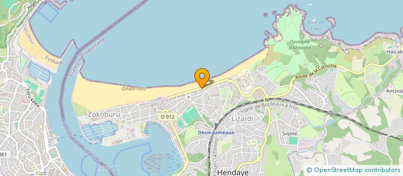 localisation de l'entreprise HOTEL VALENCIA à HENDAYE