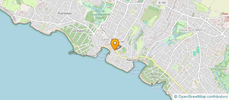 localisation de l'entreprise HOTEL VILLA OUEST  SAINT-PALAIS-SUR-MER