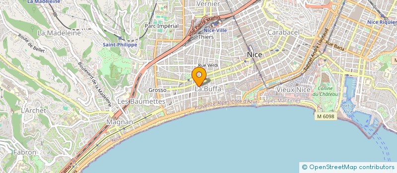 localisation de l'entreprise HOTEL VILLA RIVOLI à NICE