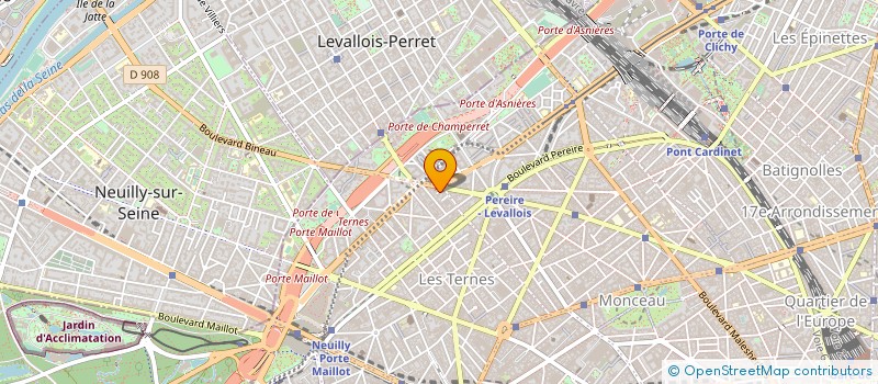 localisation de l'entreprise HOTEL VILLIERS BERTHIER  PARIS