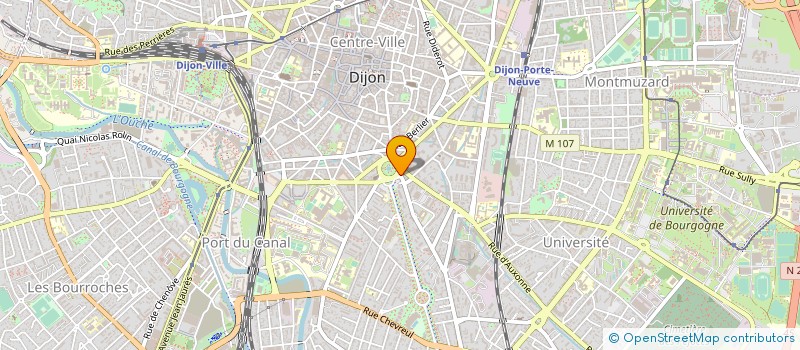 localisation de l'entreprise HOTEL WILSON  DIJON