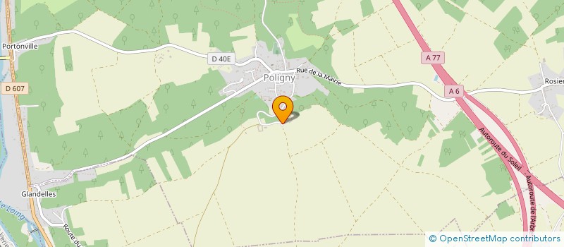localisation de l'entreprise HOTELDIS à POLIGNY