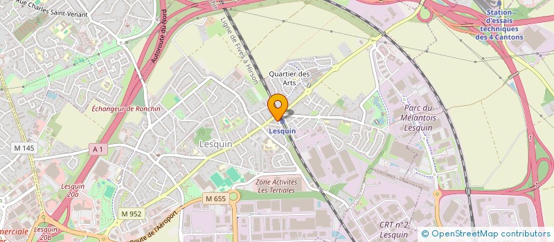 localisation de l'entreprise HOTELESCQ  LESQUIN