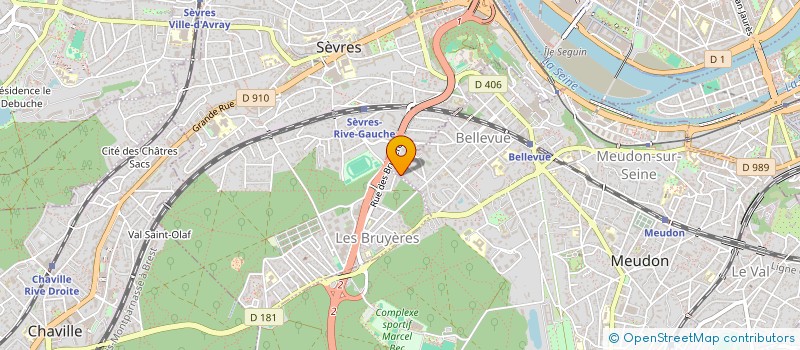 localisation de l'entreprise HOTELIERE 18 GOBELINS à MEUDON
