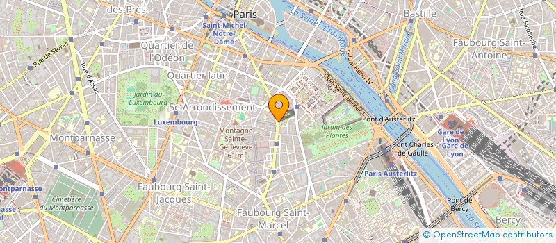 localisation de l'entreprise HOTELIERE 55 MONGE  PARIS