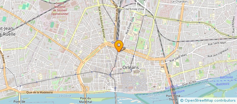 localisation de l'entreprise HOTELIERE ABC à ORLEANS