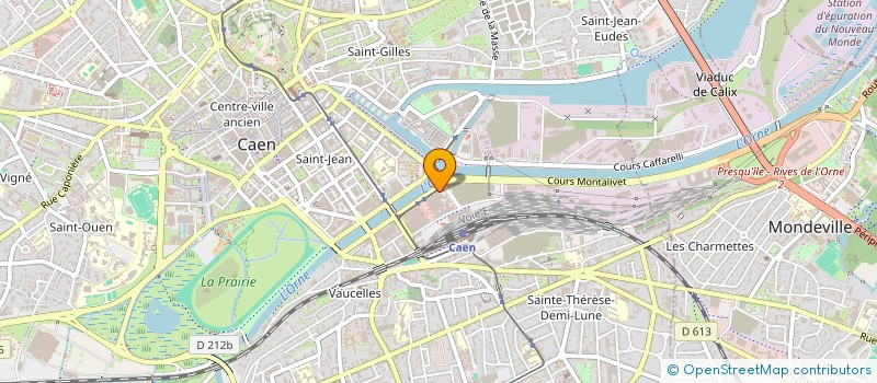 localisation de l'entreprise HOTELIERE AMIRAL HAMELIN à CAEN