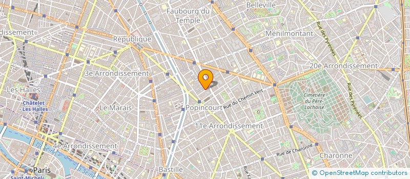 localisation de l'entreprise HOTELIERE COSMOPOLITAIN  PARIS