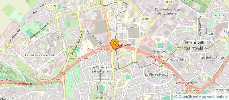 localisation de l'entreprise HOTELIERE COTE DE NACRE à CAEN