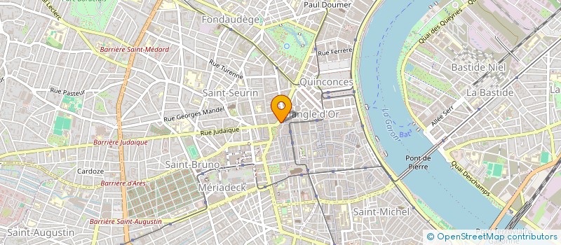 localisation de l'entreprise HOTELIERE COURS CLEMENCEAU  BORDEAUX