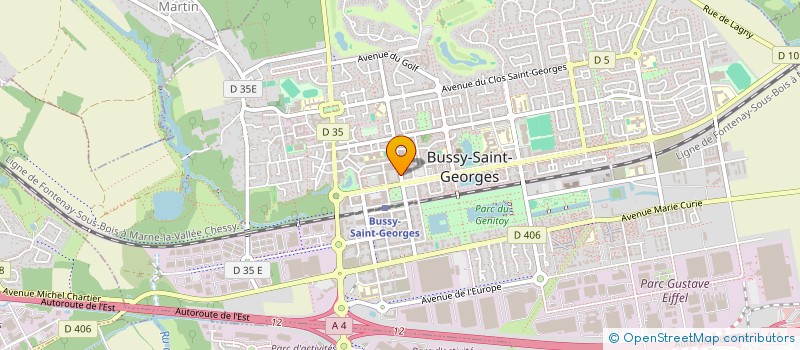 localisation de l'entreprise HOTELIERE DE BUSSY à BUSSY-SAINT-GEORGES