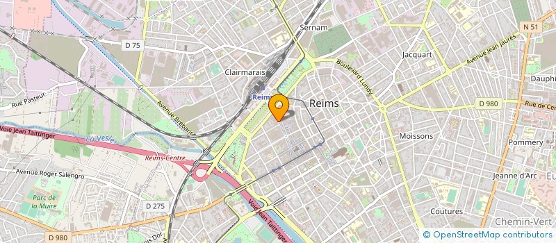 localisation de l'entreprise HOTELIERE DE CHAMPAGNE  REIMS