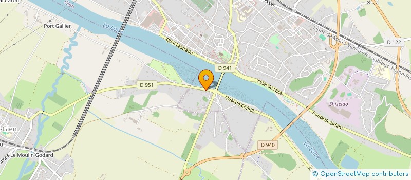 localisation de l'entreprise HOTELIERE DE GIEN à GIEN