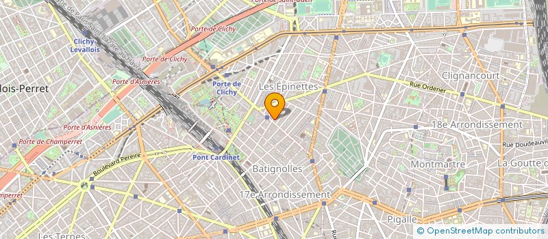 localisation de l'entreprise HOTELIERE DE L'OUEST à PARIS